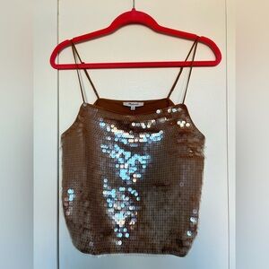 Madewell Sequin Square-Neck Cami